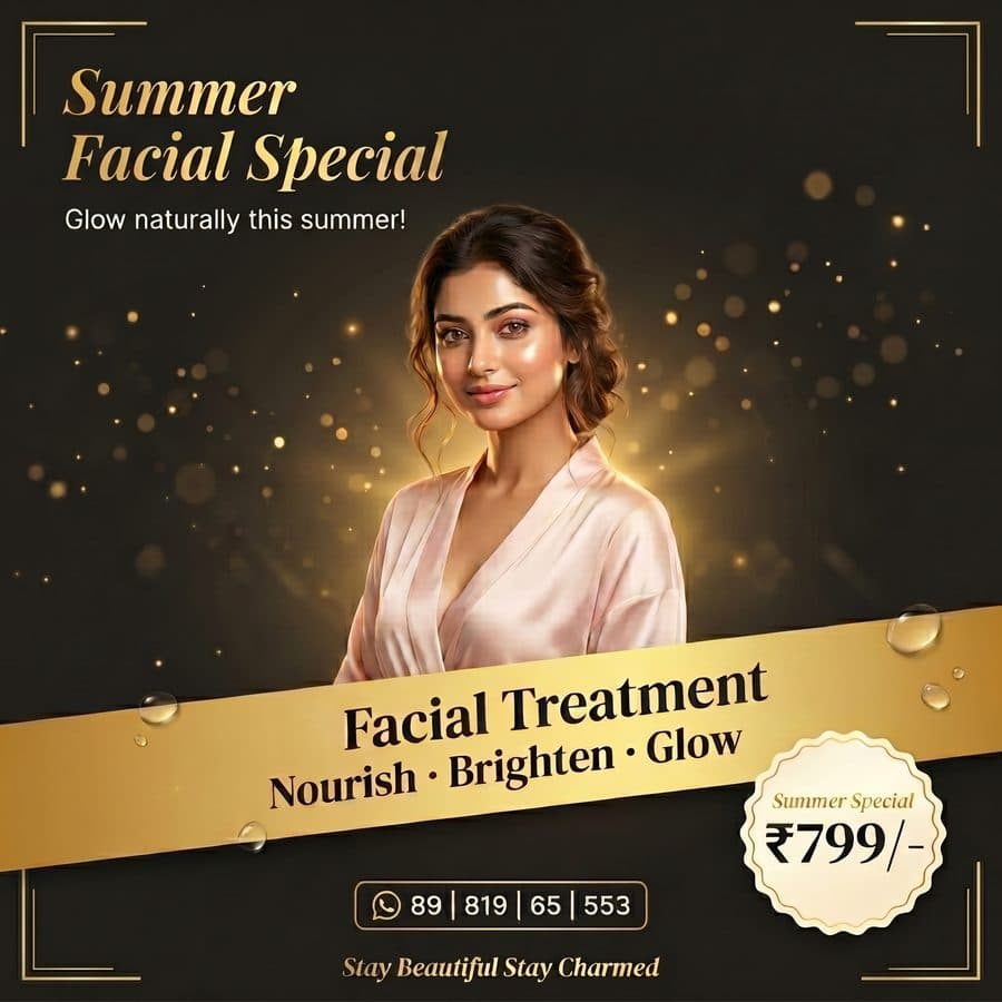 Summer Facial Special — Nourish · Brighten · Glow — ₹799